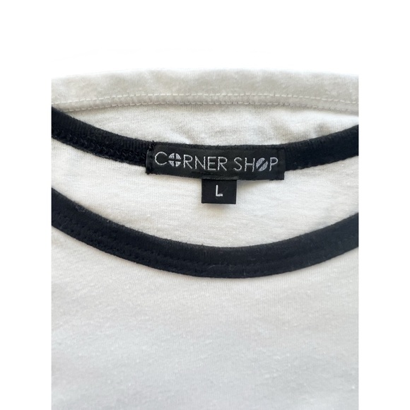 Classic White Ringer T-Shirt | ModCloth Corner Shop Basic Tee with Contrast Hems - Picture 3 of 5